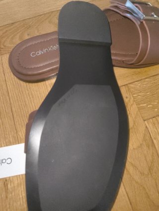 Calvin Klein sandalias Mujer Marrón Oscuro
