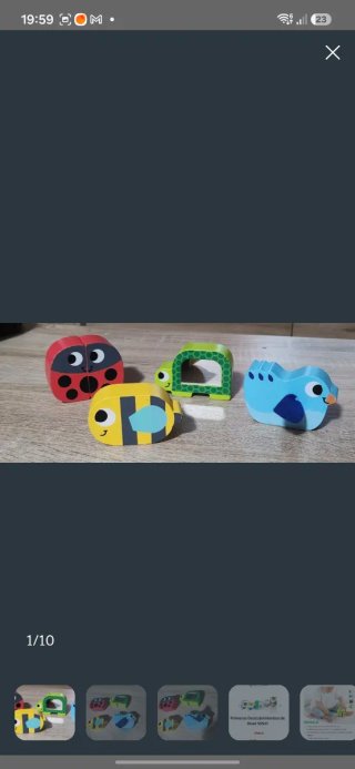 Juguetes de madera animales bebé