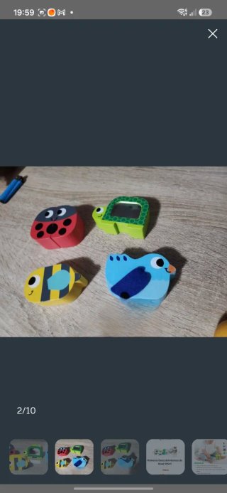 Juguetes de madera animales bebé