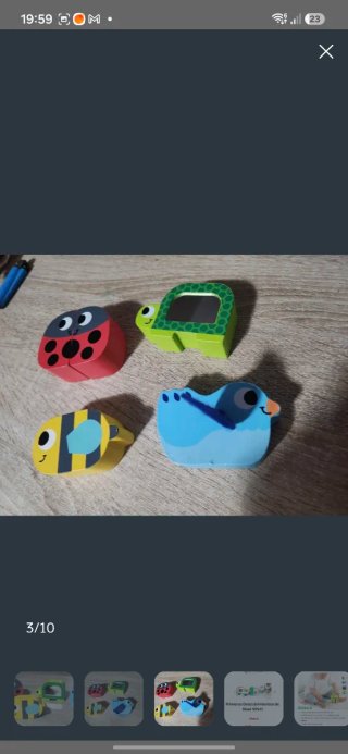Juguetes de madera animales bebé