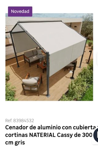 Cenador Beige y Gris