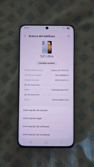 Samsung Galaxy S21 Ultra 5G Caja original