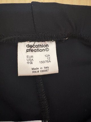 Culote Ciclismo Decathlon Talla 12 Años, nuevo.