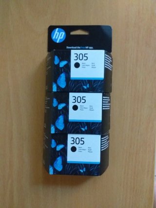 3 Cartuchos HP 305 Negro 25 €