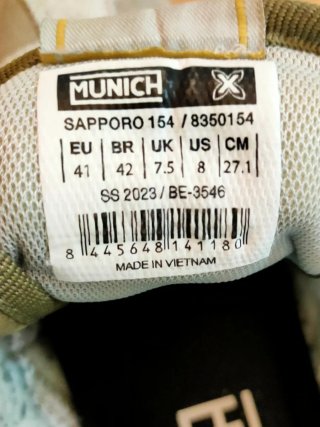 Zapatillas Munich Beige y Gris
