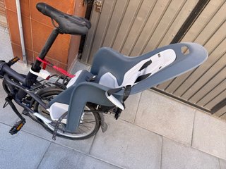 Bicicleta plegable B'TWIN con silla portaniños