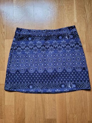Falda estampada Stradivarius azul