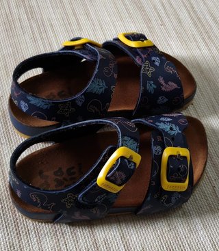 Sandalias Garvalin Talla 22 Azul Marino Estampado