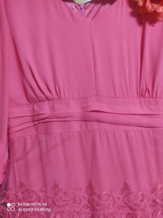 Vestido fiesta rojo con encaje