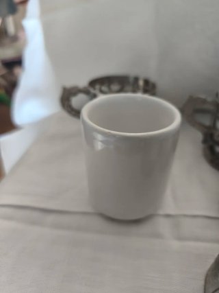 Set 5 tazze caffè turco/greco argento