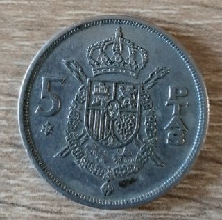3 Monedas 5 Pesetas 1975 Estrella 79
