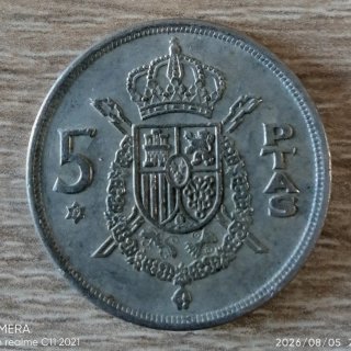 3 Monedas 5 Pesetas 1975 Estrella 79
