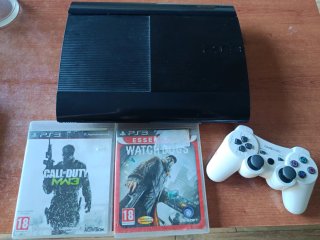Consola PS3 Super Slim Nera + 2 Giochi + Controller