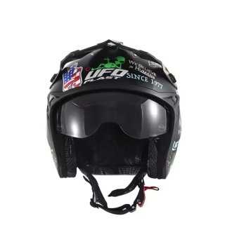 Casco Jet UFO Plast We Believe in Humans