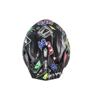 Casco Jet UFO Plast We Believe in Humans