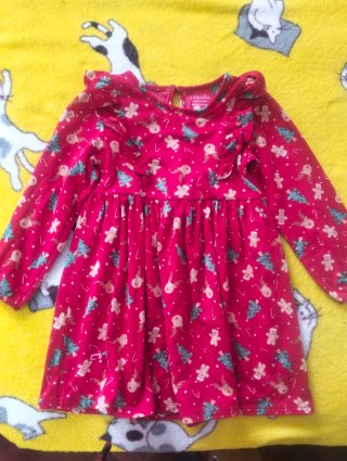 Vestido niña corazones rojos y tul