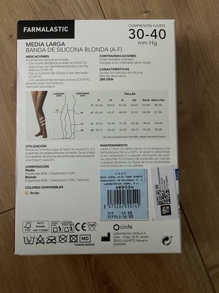 Medias de compresión fuerte Farmalastic 2 unidades