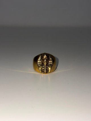 Anillo Sello Dorado Egipcio