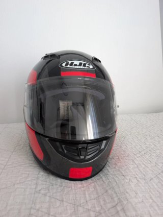 Casco HJC CS-15 Talla L Negro/Rojo Sin caídas