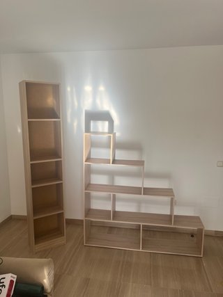Juego Estanterías Madera Beige