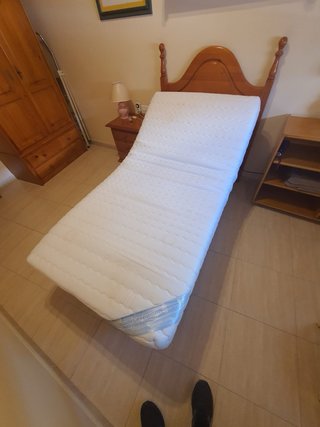 Cama articular individual: Colchón, somier y cabez
