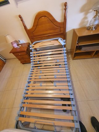 Cama articular individual: Colchón, somier y cabez
