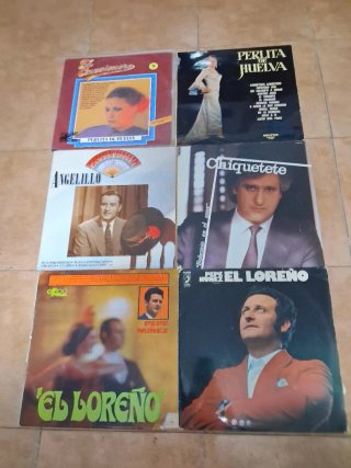 6 Vinilos LP Flamenco y Pop Español