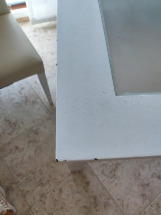 Mesa de salón extensible cristal y madera