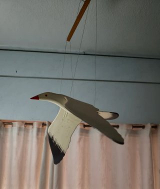 Gaviota balancín de madera