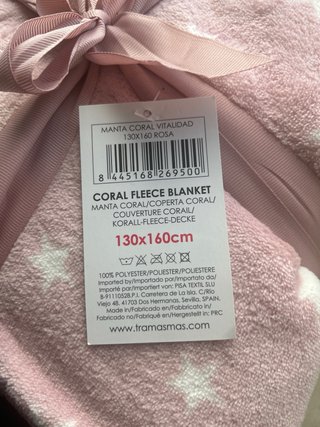 Manta suave rosa con estrellas