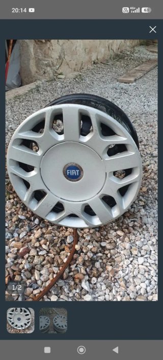 4 Tapacubos Fiat 16 Pulgadas