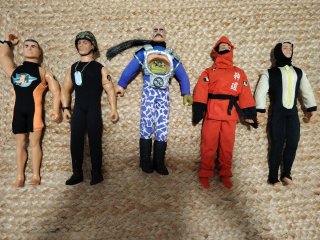 Lote 5 Figuras Action Man + Accesorios
