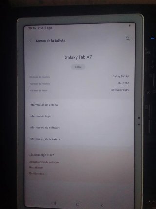 Tablet Samsung Galaxy Tab A7 Blanca