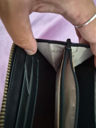 Cartera Tous negra y rosa