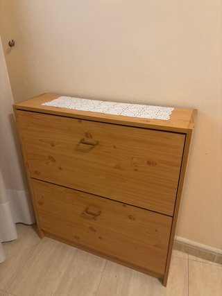 Zapatero de madera 2 puertas