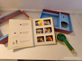 Libro de cocina para niños + kit medidores + caja