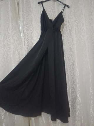 Vestito lungo nero taglia S