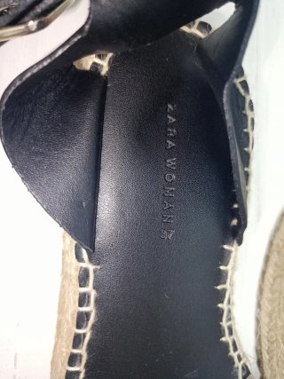 Sandalias Zara Plataforma Yute
