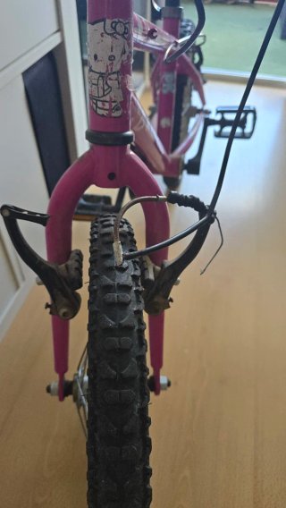 Bicicleta infantil rosa 16 pulgadas