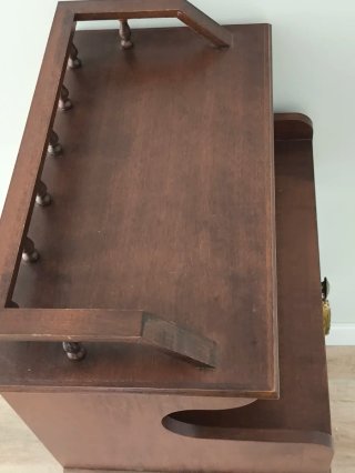 MESA AUXILIAR TELEFONERA RETRO, CON CAJÓN Y REPISA