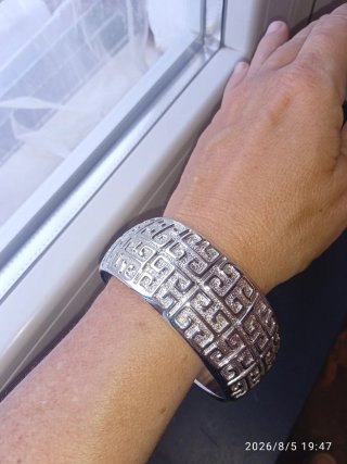 Bracciale rigido donna design geometrico