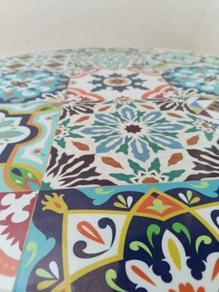 Mesa redonda mosaico 80cm
