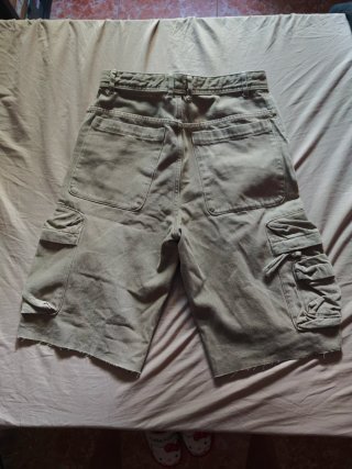 Pantalones cortos cargo hombre verde oliva Bershka