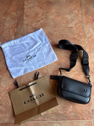 Bandolera C-O-A-C-H Charter Flap Crossbody / New