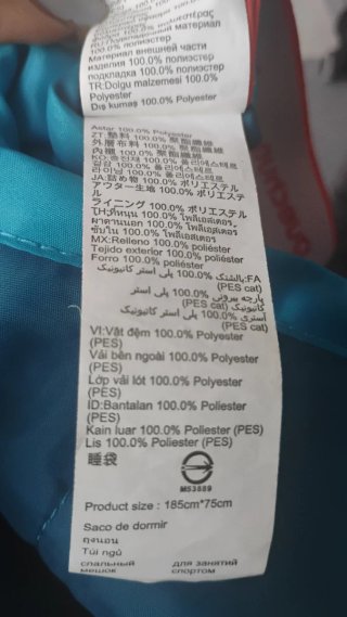Saco de dormir azul