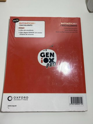 Matemáticas I 1 Bachillerato : Geniox