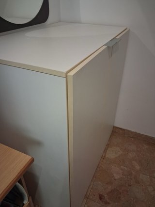 Mueble auxiliar blanco 2 puertas