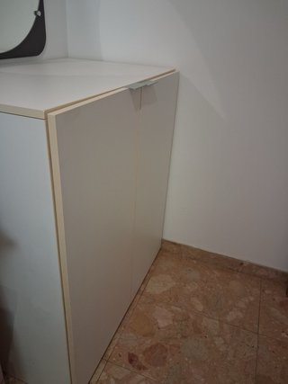 Mueble auxiliar blanco 2 puertas