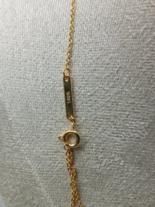 Collar de plata 925 con Baño Oro 14kl Letra A