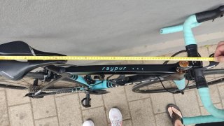 Bicicleta Carretera Vitoria Negra/Celeste